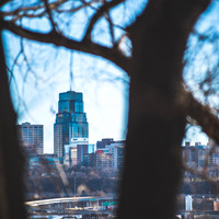 Kaw Point through the trees 2