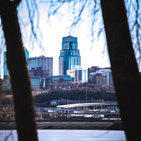Kaw Point through the trees